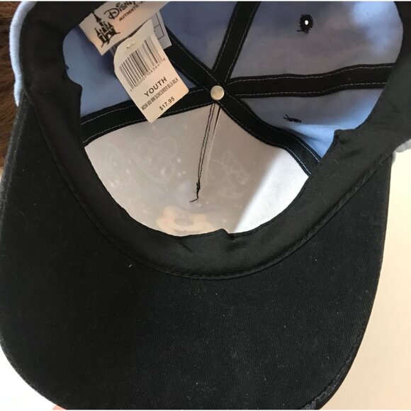 Disney Parks Youth Sorcerer Mickey Mouse Baseball Cap Black & Blue With Castle & - Picture 7 of 8